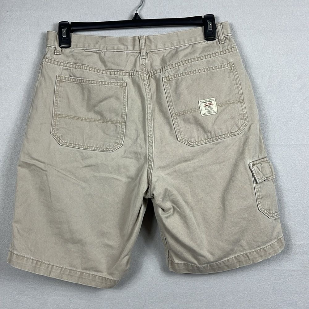 Eddie Bauer Classic Cargo Shorts Mens Size 34 Tan - Picture 2 of 9